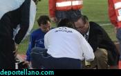 Aitor Go�i se retir� lesionado en el tobillo