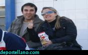 Jose Carlos y Eva, dos grandes aficionados azules.