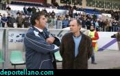 z- Hierro y hontecillas charlan antes del comienzo del partido
