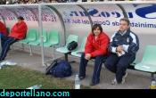 z- Ladis y Jos� Carlos en el banquillo del Puertollano