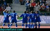 Los azules celebran el gol de Andr�s Ramos