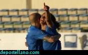Granada muestra su alegria tras marcar el 2-0